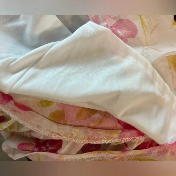 Francesca's Trixxi Pink Floral Sundress with Tie Straps - Picture 10 of 12